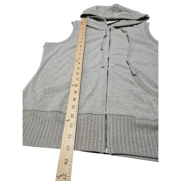 J. Corrine Women's Gray Hoodie Jacket Zipper Size XXL - Picture 5 of 7
